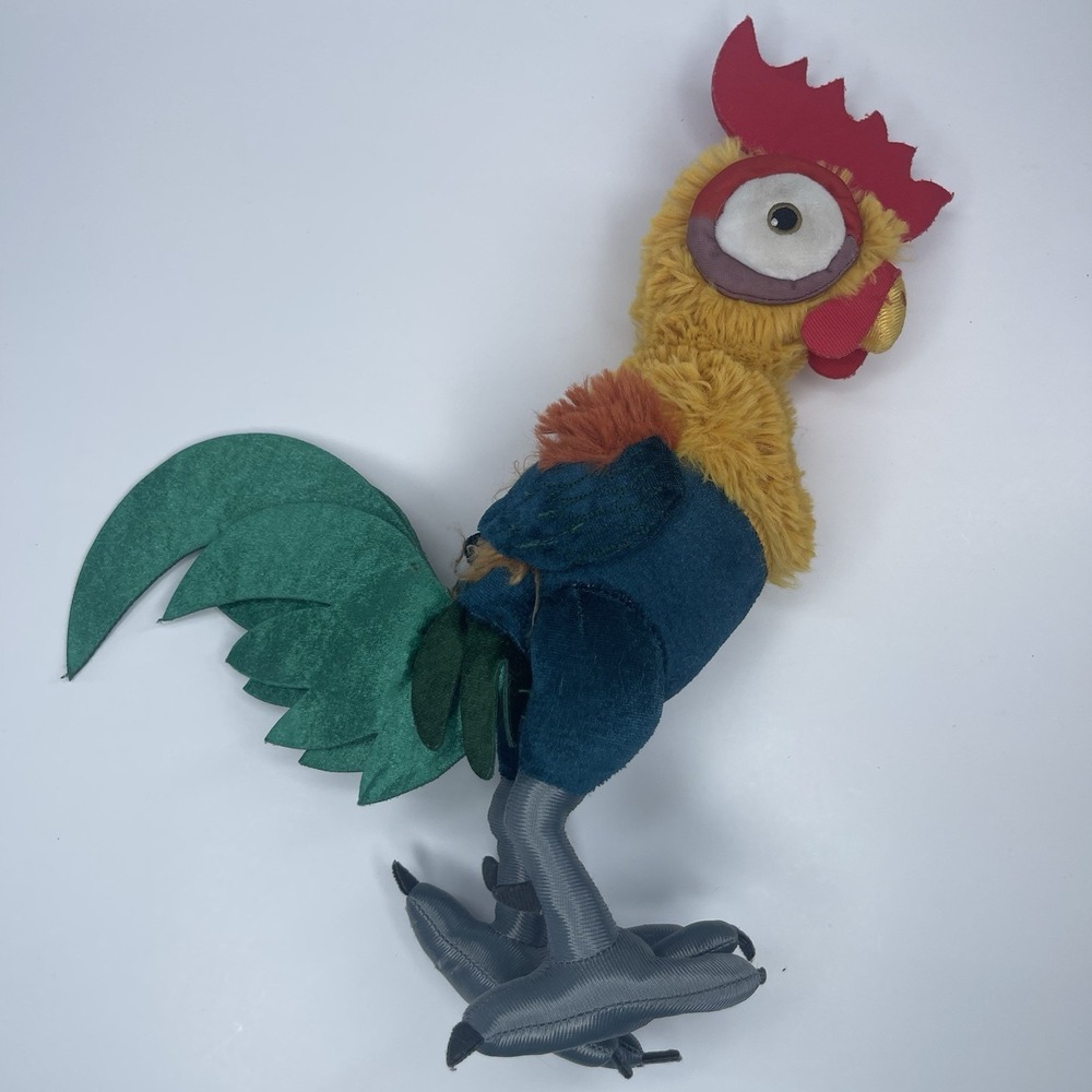 Disney Store Moana Hei Hei Plush 13" Rooster Stuffed Animal Toy T